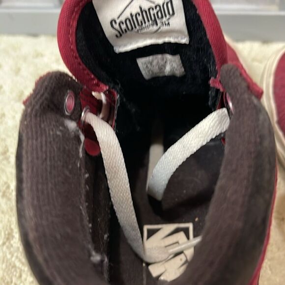 Vans Men's Red High-Top Sneakers - Picture 5 of 7